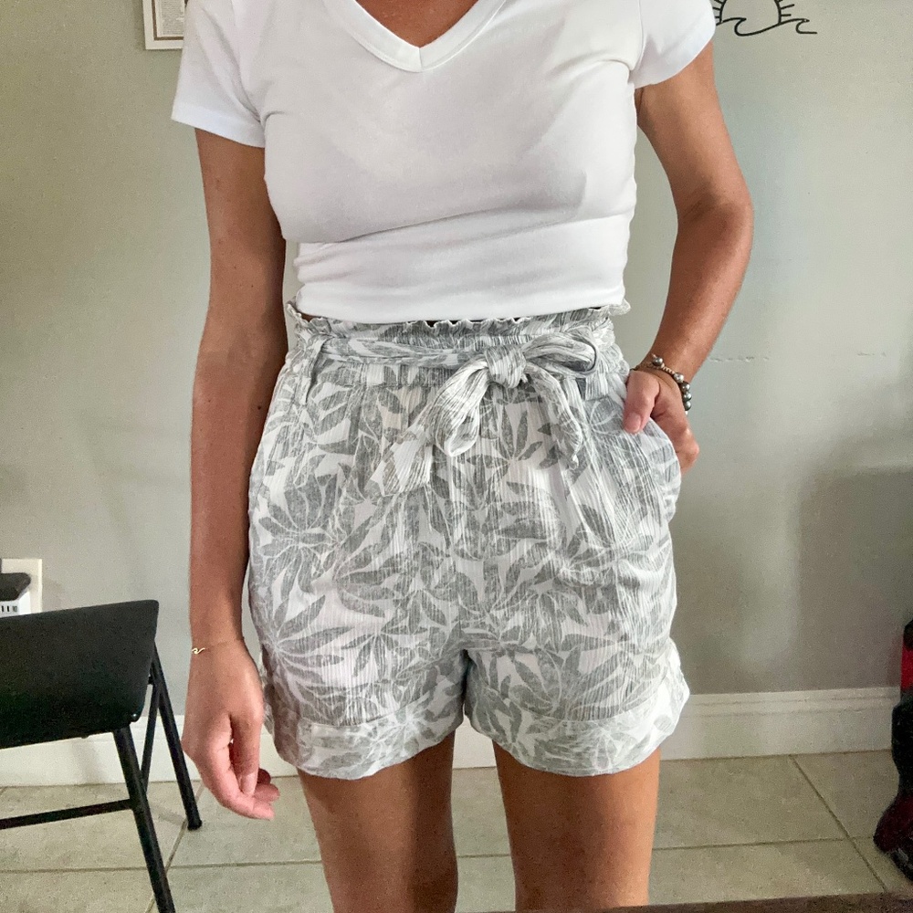 Revolve Paper Bag High Waist Shorts